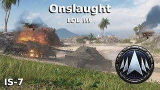 World of Tanks Onslaught  - IS-7 opponents & wins in Oyster Bay (LOL !!!)