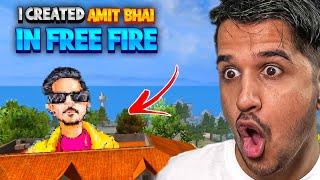 I Made AmitBhai In Free Fire  #freefire #craftland