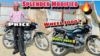 Splender Full Modified || Worth 7000₹/ Only|| Splender Modified On Cheapest Price ||