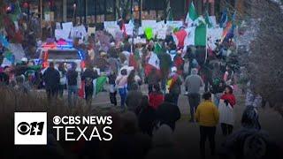 Protesters rally in North Texas over new immigration policies