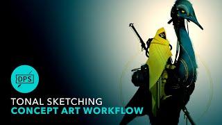 Tonal Sketching - Concept Art Workflow