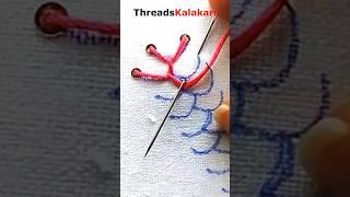 Unleash Your Creativity With Hand Embroidery Feather Stitch #embroidery #stitch #shorts