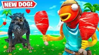 I Tamed a DOG In Fortnite!