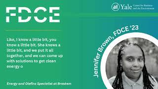 Jennifer Brown (FDCE '23) on being a part of a diverse network in an exciting industry