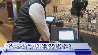 Alexandria students, staff indicate support for weapons screening devices