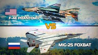 Paper Tiger Or Formidable Foe | F-4E Phantom II Vs Mig-25 Foxbat | Digital Combat Simulator | DCS |