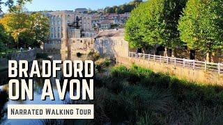 BRADFORD-ON-AVON | 4K Narrated Walking Tour | Let's Walk 2022