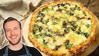 Savory Pie with Broccoli, Sausage and Provola- Easy and tasty recipe