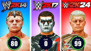 I Won A Match With Cody Rhodes In EVERY WWE 2K Game!