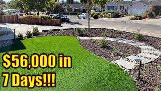 $56,000 Concrete and Retaining Wall Job - Finished in ONLY 7 DAYS **FULL TIMELAPSE**