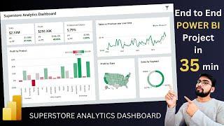 End to End Project- Power BI | Superstore Analytics Dashboard | Complete project - 2024