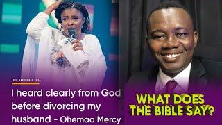 ''God Sanctioned my divorce'' by Ohemaa Mercy fact-checked