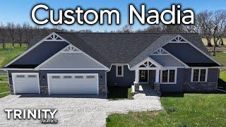 Custom Nadia Ranch Home Design - By Trinity Homes Builders, WI