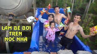 Chế Tạo Bể Bơi Trên Nóc Nhà  Tổ Chức Bữa Tiệc Bể Bơi Cực Vui Cùng Linh Nhi Family