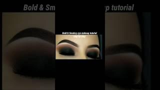 smokey eye makeup for beginners | black dress eye makeup| #shorts #smokeyeyestutorial  #eyemakeup