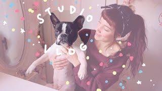 Studio Vlog #10 / Shop Update + Painting + Packaging