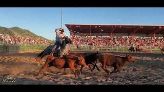 Horse Trailer relay race - Search and Rescue Rodeo in Afton, Wyoming - July 2022