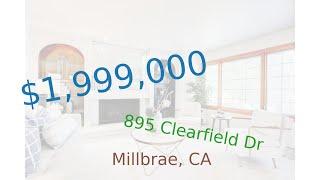 $1,999,000 Millbrae home for sale on 2020-10-31 (895 Clearfield Dr, CA, 94030)