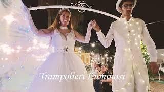 Bianchi trampolieri luminosi - Artisti di strada Puglia e Sud Italia