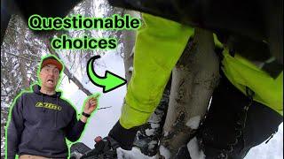 Mountain Snowmobiling with Skidoo Turbo we scope out new zones in the deep pow!