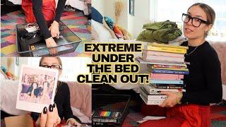 EXTREME under the bed clean out! (organizing + downsizing for my move)