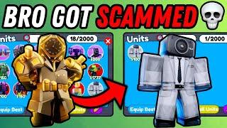 I SCAMMED My Fan In TOILET TOWER DEFENSE!