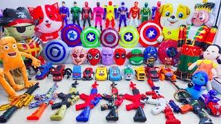 Marvel's Spider-Man series Unboxing, Spider-Man action dolls, glowing Spider-Man electric toy gun