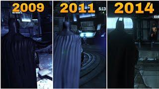 Evolution of BATCAVE IN BATMAN ARKHAM GAMES