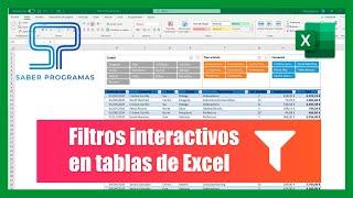  SEGMENTACIÓN de DATOS en Excel [ Filtros interactivos ] 