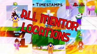 EVERY MENTOR LOCATION IN DBS3  + Timestamps | Dragon Ball Super 3