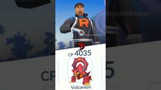 Leader Cliff vs Mythical Volcano  in Pokemon GO.