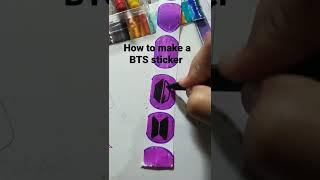 how to make a BTS sticker #shorts #bts #sumit picture art