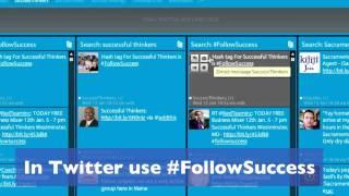 Twitter HashTag #FollowSuccess For Successful Thinkers