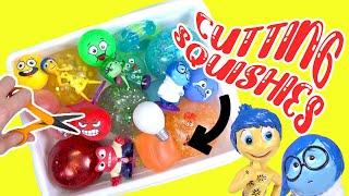 Inside Out 2 Movie Anxiety, Joy, Sadness, Anger Cutting Squishies into One Bowl!