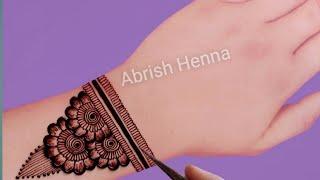 Simple Full Hand Mehndi Design New 2023 | Latest Bridal Henna Design | Back hand Mehndi Design