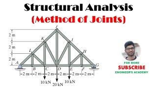 Structural Analysis | Method of Joints | Engineers Academy