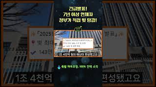 7년 연체 빚 최대 100% 탕감! 정부 특별 채무조정