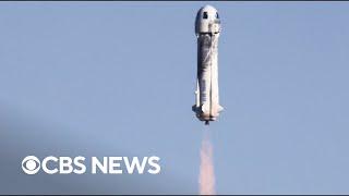 Blue Origin launches space tourism flight | full coverage