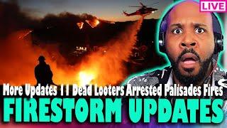 FIRESTORM L.A. Palisades Fires More Arrests, 11 Dead, Celebrity Pooch Hall Interview, 13 Missing