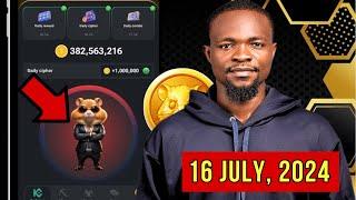 July 16 Hamster Kombat Daily Cipher Today || Claim 1,000,000 Coins Task Reward