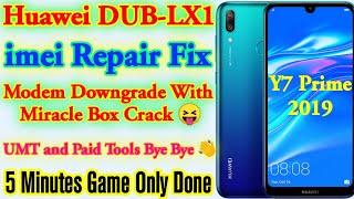 Huawei DUB-LX1 imei Repair Modem Downgrade Fixed With Miracle Box Crack imei Repair With Any Tool