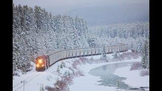 Relaxing Train Sounds and Blizzard Howling