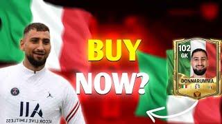 FC MOBILE EUROS 97 RATED GOALKEEPER DONNARUMMA GAMEPLAY REVIEW