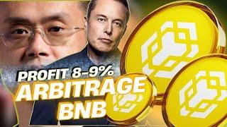 Crypto Arbitrage: BNB Arbitrage Strategy Explained Step-by-Step! Arbitrage Crypto 7-8% Profit 2024