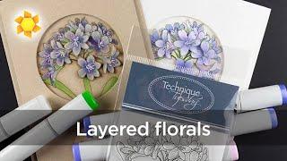 Layered Floral Sympathy Cards