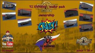 [ETS2 v1.36] TZ Express Trailers Pack + Ownable Package *Mega Mod*