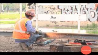 DETROIT:  M-1 RAIL...Welding of the tracks