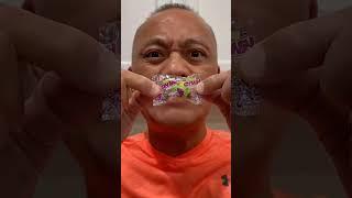 ASMR AMERICA'S ORIGINAL DUBBLE BUBBLE GUM BALL EXTRA SOUR APPLE //#toton #status #food #shorts