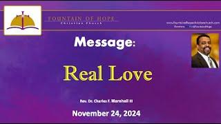 Fountain  of Hope Christian Church, November 24, 2024