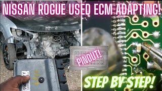 Nissan Rogue Adapt program USED ECM brain transplant FULL VIDEO! pinout Autel IM608